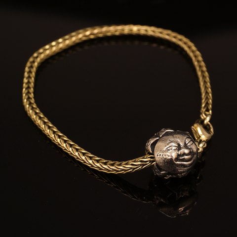 Michael Weihe bracelet 14kt gold. L: 19cm