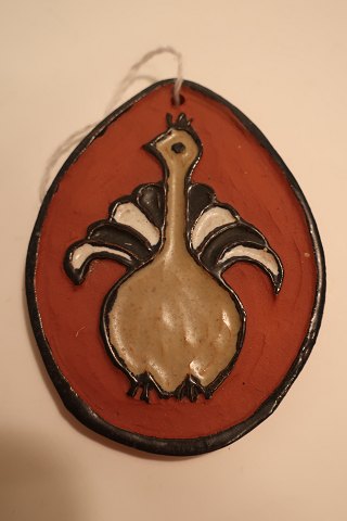 Dråbe - Påfugl - Keramik af Hildegon, den kendte keramiker fra Als i 
Sønderjylland
"Hildegon" dækker over keramik fra Hilde og Egon
Hildegon