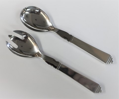 Georg Jensen. Silver cutlery (925). Pyramid. Cucumber set with steel. Length 15 
cm. Produced 1933 - 1945.