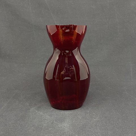 Red hyacintvase from Kastrup Glass work
