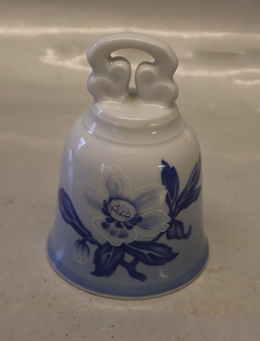 B&G 2172 Juleklokke - bordklokke 11 cm B&G porcelæn Blå Julerose