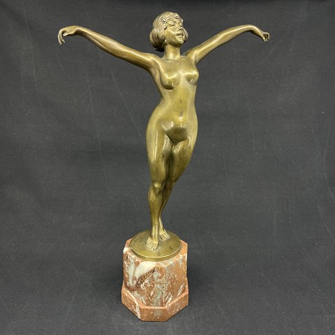 Figur i bronze af B. Grundmann