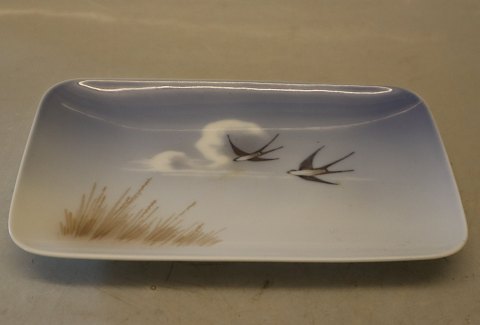 Art Nouveau 2671-861 RC Tray with swallow 10.8 x 17 cm Royal Copenhagen