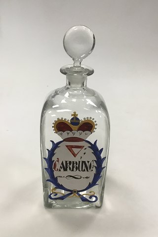 Holmegaard  Apotekerflasken, krukke med tekst CARBUNC fra 1991