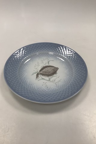 Bing and Grøndahl Blue Tone Fish Plate motif 3 Rødspætte No. 716