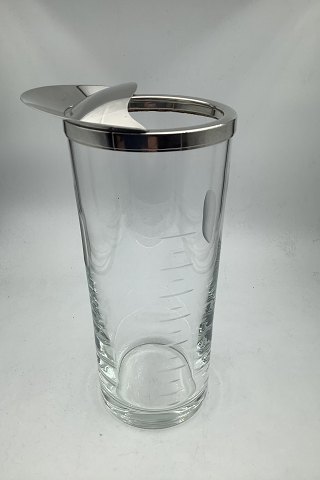 A Michelsen Sterling Silver mounted Cocktail Glass Pitcher