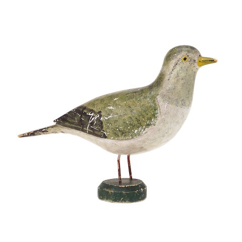 Swedish Folkart: Wood cut bird. Sweden circa 
1880-1900. H: 18cm. L: 28cm
