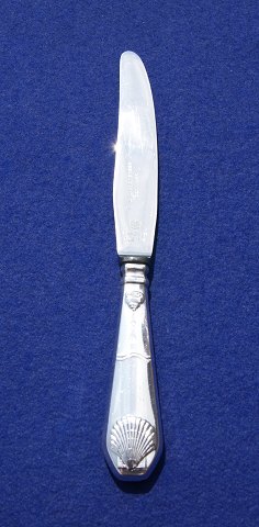 Strand sølvbestik, knive med kort skaft 20,6cm