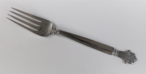 Georg Jensen. Sterling (925). Dronning. Frokost gaffel. Længde 16,7 cm