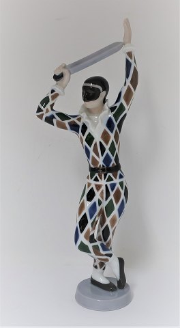Bing & Grondahl. Porcelain figure. Harlequin. Model 2354. Height 28 cm. (1 
quality)