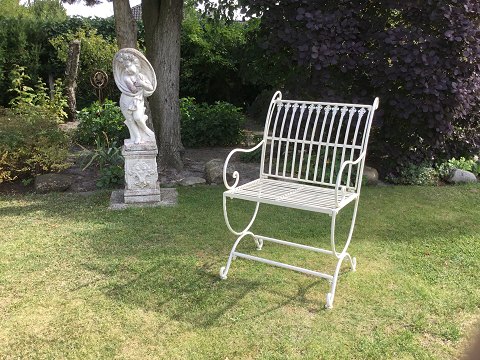 Garden Chair
White patinate wrought iron