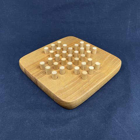 Solitaire game in teak wood