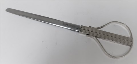 Axel Holm (Ax.H). Scissors with silver handle (925). Length 24 cm.
