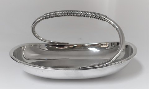 Cohr. Sølvskål med håndtag (925). Længde 22,5 cm. Bredde 17,5 cm
