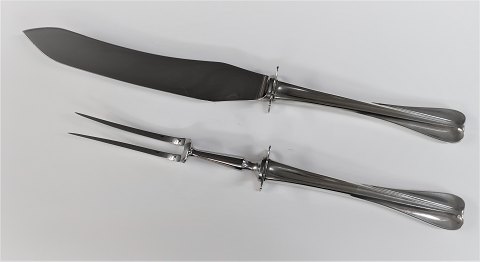 Kent. Silver cutlery (830). Carving set large. Knife length 32 cm.