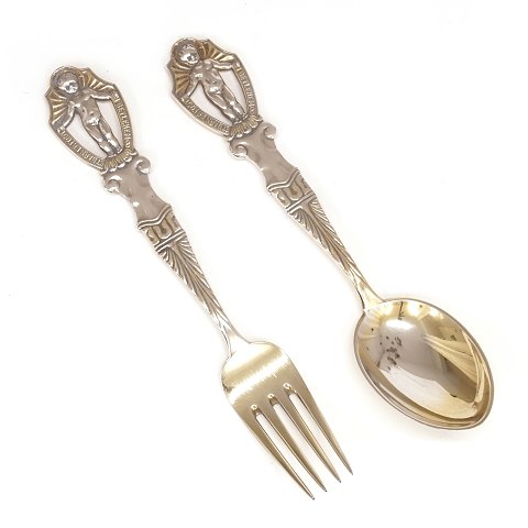 Christmas spoon and fork 1911