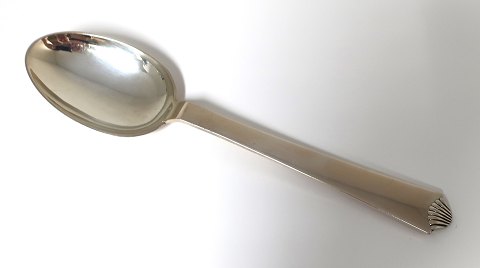 Hans Hansen. Silver (830). Arvesölv no.4. Dessertspoon. Length 17.2 cm