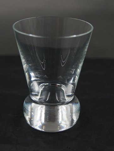 Danish freemason glasses, schnapps glasses engraved without symbols, on a round foot