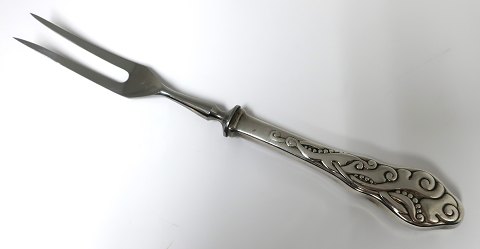 Tang. Silberbesteck (830). Fleischgabel mit Stahl. Länge 23 cm.
