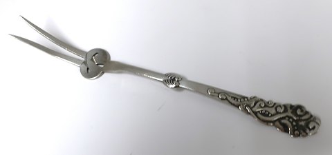 Tang. Silberbesteck (830). Aufschnittgabel. Länge 16,2 cm.