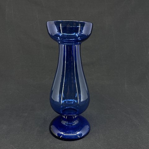 Koboltblåt hyacintglas fra 1800 tallets midte