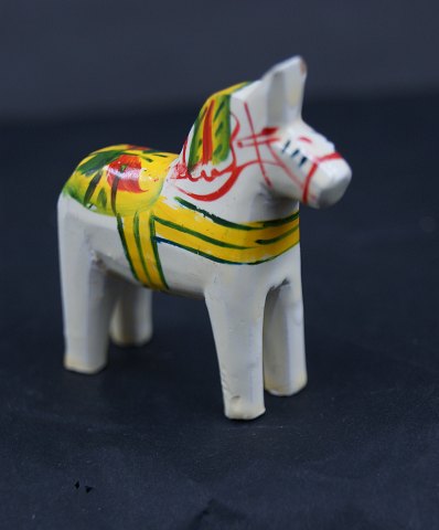 White Dala horse from Sweden H 5cms