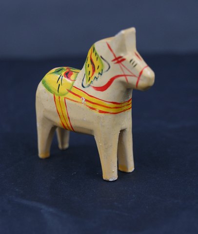 Beige Dala horse from Sweden H 5cms