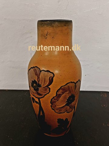 Peter Ipsen vase bemalet med valmuer