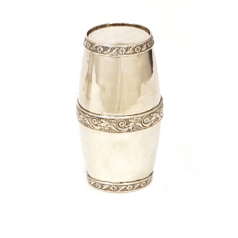 Silver cup by Jensen Nielsen Thielgaard, 
Fredericia, 1765-1810. H: 8,5cm. W: 69gr