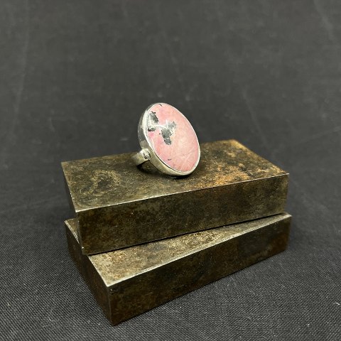 Modern ring with rhodinite