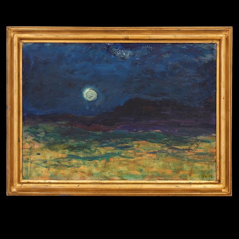 Sven Havsteen-Mikkelsen, 1912-99, oil on canvas. 
Landscape (Iceland?). Signed. Visible size: 
64x90cm. With frame: 80x106cm
