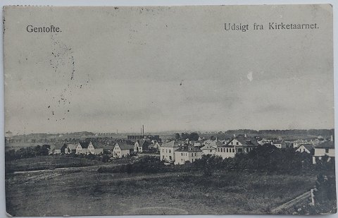 Postkort: Kig imod Gentofte fra Kirketårnet i 1912
Gamle postkort købes og sælges