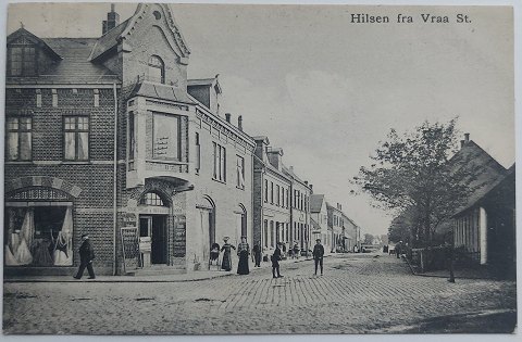 Postkort: Hilsen fra Vraa St. i 1904