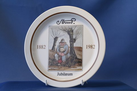 Storm P 100-års jubilæumsplatte, motiv no. 2, 1940, "En byge", D:18