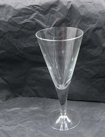 Clausholm Danish glassware. Shot glasses 10cm