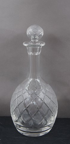Christiansborg Danish crystal glass service. Carafe with original stopper 25cm