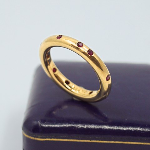 C. Antonsen; Ring in 14k gold set with rubies C. Antonsen; Ring in 14k gold set with rubies