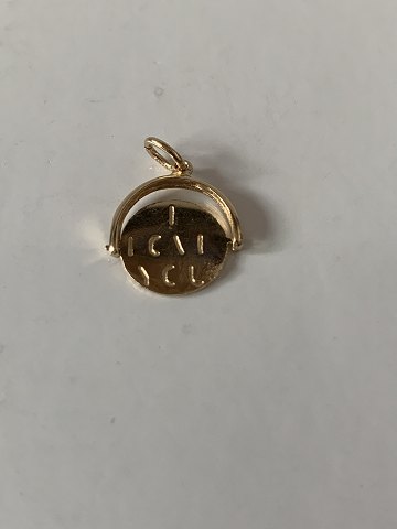 Pendant for necklace in 14 carat gold, stamped 585 - I LOVE YOU
SOLD