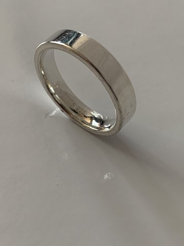 Stylish silver ring in sterling silver, stamped JAa 935, Size 63.