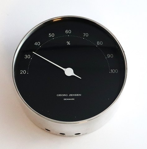 Georg Jensen. Hygrometer in sterling silver (925). Henning Koppel. Design 1411. 
Diameter 9.5 cm. Produced 1983 (I10)