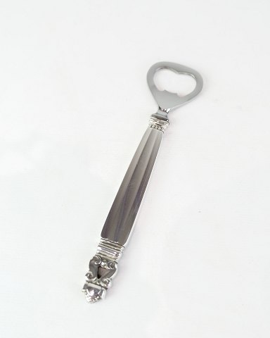 Flaskeoplukker - Langt skaft - Konge Mønster - Georg Jensen - Sterling & 
Rustfrit Stål
