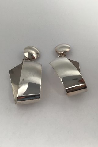 Georg Jensen Sterling Sølv Øreclips No. 206 Regitze Overgaard
