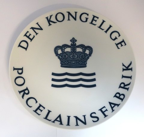 Royal Copenhagen forhandler platte. Diameter 25,5 cm