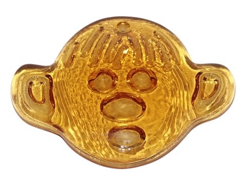 Svensk glasværk Karamel solfanger drengeansigt