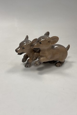 Royal Copenhagen Figur af Gravhunde Par No. 2120