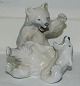 Royal Copenhagen figure of playful polar bears