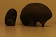 2 Kähler ceramic figurines, hedgehogs. Designed by Ellen Karlsen, hallmarked.