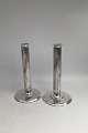 Par Georg Jensen Sigvard Bernadotte Sterling Sølv Lysestager No 855E