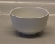 Hvidpot Kongelig Dansk porcelæn  Design Grethe Meyer 6283 Rund skål 6,5 x 11,5 
cm
