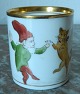 B & G cup in porcelain with gnome and cat